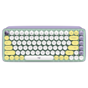 מקלדת אלחוטית Logitech POP Keys - צבע סגול / צהוב